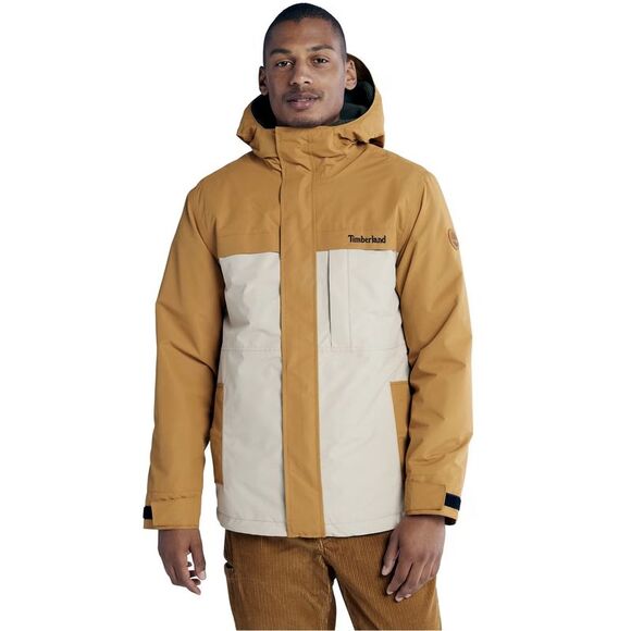 Timberland Mens Benton 3-in-1 Waterproof Jacket Medium Wheat Humus - NWT $300 - Picture 1 of 8